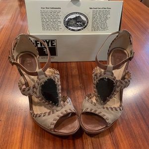 Frye Sandals, Pepper Agate Stone, Dark Brown, 8M